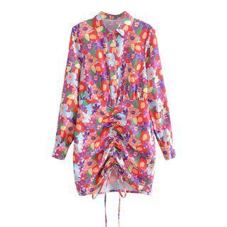 Print Mini Shirtdress