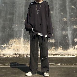 Distressed Shift Jeans