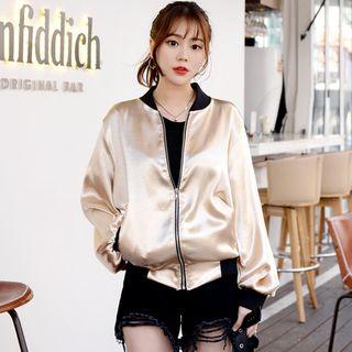 Silky Bomber Jacket