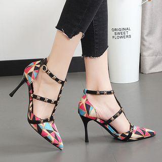 Studded Strappy Pumps