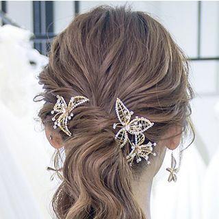 Wedding Leaf Headpiece Set Of 3 - One Size