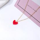 Heart Pendant Necklace Love - Necklace - One Size