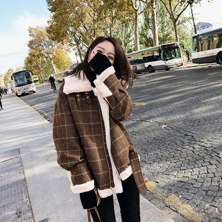 Check Biker Jacket