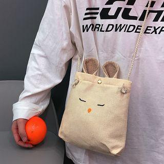 Linen Cartoon Cross Bag