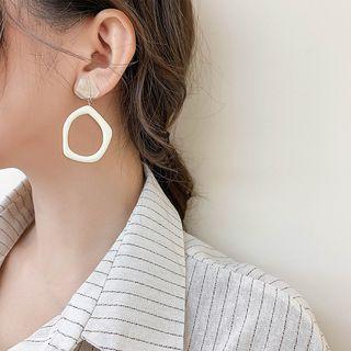 Hollow Circle Drop Earring