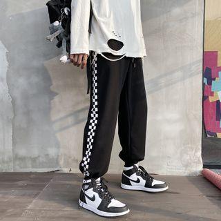 Checker Print Harem Pants