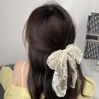 Bow Lace Hair Tie Hair Tie - White - One Size