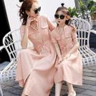 Family Matching Short-sleeve Midi Dress