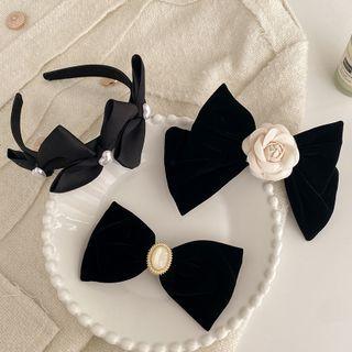 Ribbon Head Band / Ribbon Hair Clip / Flower Ribbon Hair Clip