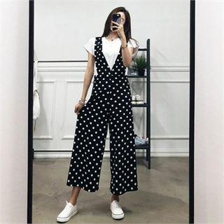 Set: Round-neck T-shirt + Jumpsuit