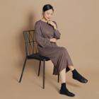 Drop-shoulder Long T-shirt Dress