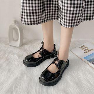 Lace-up Cutout Mary Jane Sandals