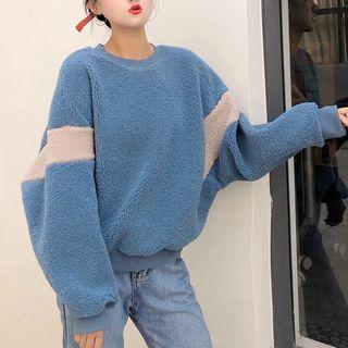 Color-block Fleece Top