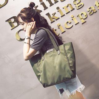 Chain Detail Oxford Tote