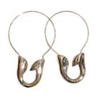 Safety Pin Shaped Hoop Earring