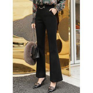 Chain-detail Boot-cut Pants