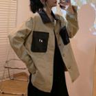 Pocketed Jacket As Shown In Figure - One Size