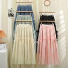 Tie-side Ruffled Midi Skirt In 5 Colors