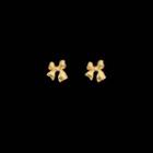 Alloy Bow Earring 1 Pair - Earring - Gold - One Size