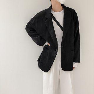 Striped Corduroy Blazer