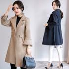 Bell Sleeve Notched-lapel Trench Jacket