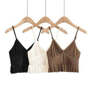 Ruffled Crop Camisole Top