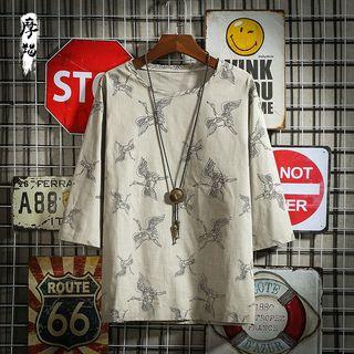 Short-sleeve 3/4-sleeve Linen T-shirt