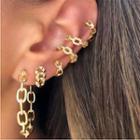 Alloy Ear Cuff Set Set Of 6 - Gold - One Size