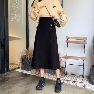 High Waist Skirt Black - One Size
