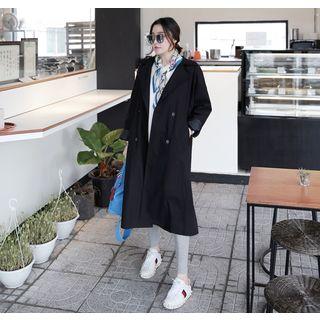 Dual-breasted Long Trench Jacket