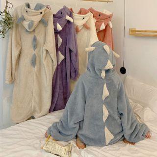 Hooded Fleece Sleep Robe