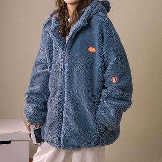 Ear Accent Hood Fleece Jacket