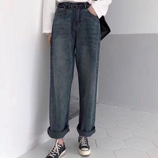 Straight-cut Jeans (various Designs)