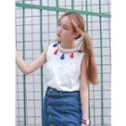 Tassel Accent Tank Top