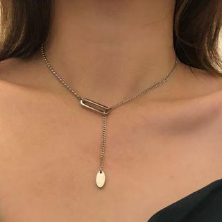Alloy Pendant Choker 0765a - Necklace - Gold - One Size