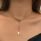 Alloy Pendant Choker 0765a - Necklace - Gold - One Size