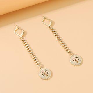 Tree Dangle Earring 1 Pair - Gold - One Size