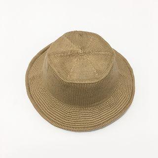 Plain Knit Wide Brim Hat