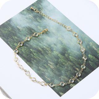 Crystal Choker Gold - One Size
