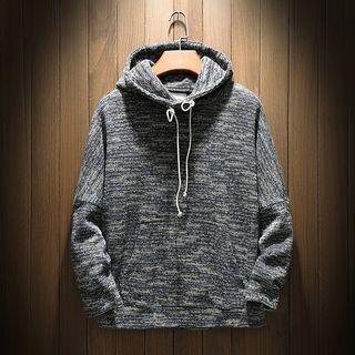 Knitted Drawstring Hoodie
