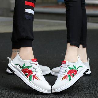 Couple Matching Canvas Embroidered Sneakers