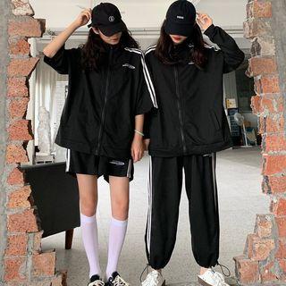 Lettering Striped Side Jacket / Sweatpants / Sweatshorts / Set