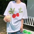 Short-sleeve Turnip Print T-shirt