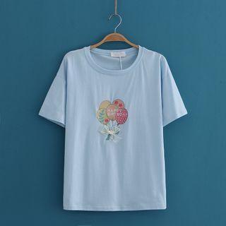 Balloon Embroidered Short-sleeve Tee