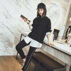Set: Mock Two-piece Hoodie + Sweatpants
