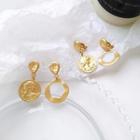 Non-matching Coin Dangle Earring / Clip-on Earring