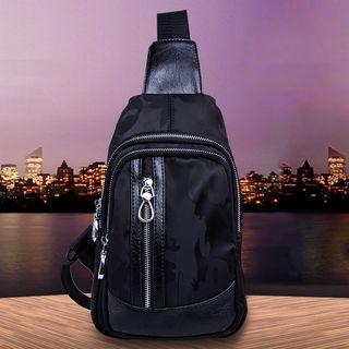 Nylon Sling Bag Black - One Size