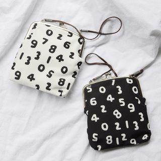 Number Print Clutch