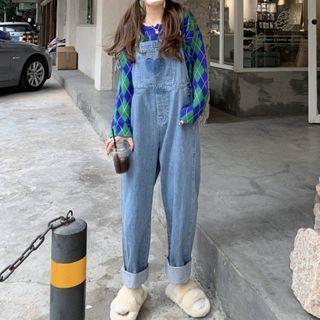 Heart Print Straight-leg Jumper Jeans