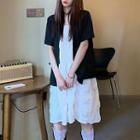 Short-sleeve Blazer / Mini A-line Dress